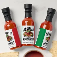 Funny Spaghetti Eating Champions Family Reunion Hot Sauces