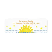 First Trip Around the Sun Return Address Label – B