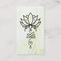 *~* Lotus Ombre Yoga Sacred Geometry Nirvana Business Card