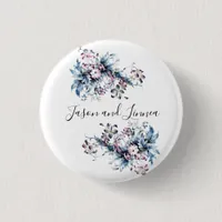 Victorian Elegant Flowers Romantic Beloved   Button