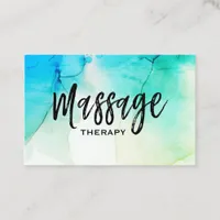 ** Massage Therapist Massage Therapy - Watercolor Business Card