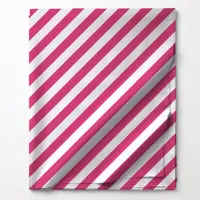 Hot Pink Diagonal Stripes Pattern Fabric