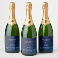 Elegant Sparkle Design  Sparkling Wine Label