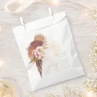 Boho Oasis Wedding Floral Thank You ID959 Favor Bag