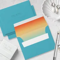 Mood Gradient Wedding Tropical Sky ID741 Envelope