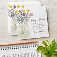 Baby in Bloom Baby Shower Seed Packet Favor Envelope