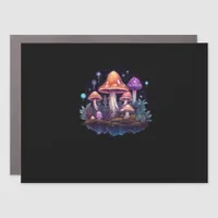 Whimsigoth Mushrooms And Crystals Car Magnet