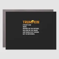 Trumpkin Funny Anti Pumpkin Car Magnet