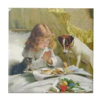 Suspense by Charles Burton Barber Ceramic Tile
