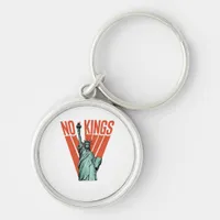 No Kings Statue Of  Protest  American Classic Keychain