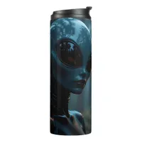 Female Alien Extraterrestrial and UFO Thermal Tumbler