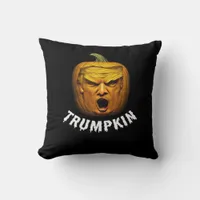 Trumpkin – Funny Donald  Pumpkin Halloween  Throw Pillow