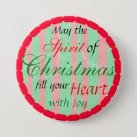 Christmas Spirit Holiday Season Button