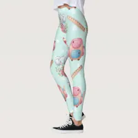 Back to School Elephant Pattern Leggings