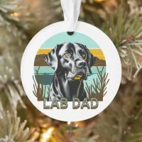 Black Labrador Retriever | Lab Dad Ornament