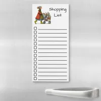 Quirky Grocery Shopping List Checkoff  Magnetic Notepad