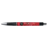 Romantic Stylish Red Rose Floral Wedding Pen