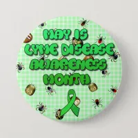 May is Lyme Disease Awareness Month Button