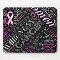 Breast Cancer Awareness Word Cloud ID261 Mouse Pad