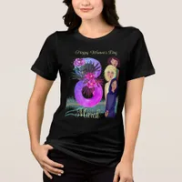 Happy Women's Day | March 8th Vibrant Dark Tri-Blend Shirt