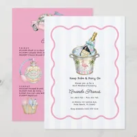 Preppy Club Palm Beach Bachelorette Weekend Invitation