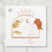 Mystical Cosmic Mermaid Favor Tags