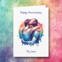 LGBTQIA+ | Happy Anniversary My Love Card