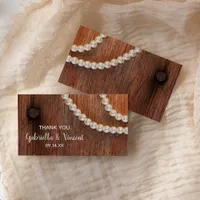 Rustic Pearls Country Barn Wedding Favor Tags