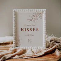 Kisses Wedding Sign 