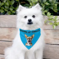 Beware of (Add Dog Name) Personalized Pet Bandana Collar