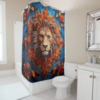 Wild Animals Portrait Reflections  Shower Curtain