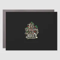 Christmas Tis The Season Jolly Car Magnet