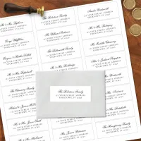 Elegant Script Wedding Guest Address Labels