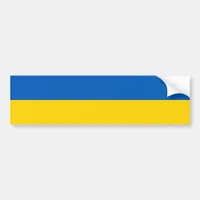 Ukraine Flag Blue Yellow Ukrainian Support Bumper Sticker