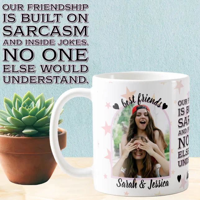 Best Friends Custom Photo Mug