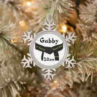 Martial Arts First Degree Black Belt Snowflake Pewter Christmas Ornament