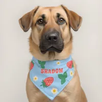 Mini Strawberry Blossom Pet Bandana Collar