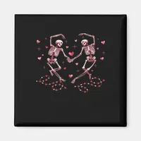 Skeletons Holding Hands Heart Valentines Day Desig Magnet