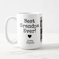 Best Grandpa Ever with Picture | Custom Text Coffe Coffee Mug