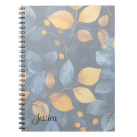 Golden Foliage Dreams Autumn Nature Beauty Notebook