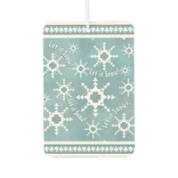 Southwest Winter Snow and Pine Trees Personalized Air Freshener