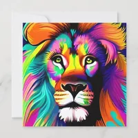 Colorful Lion Digital Art