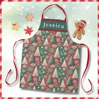 Pretty Scandi Christmas Tree  Apron