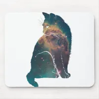 Space Nebula Cat Mouse Pad