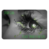 Praying Tears in Eye Lyme Disease Awareness Magnet