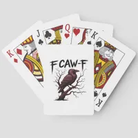 F-Caw-F Raven Classic Poker Cards