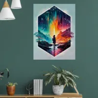 Starry Night Wanderlust: A Whimsical Adventure Poster