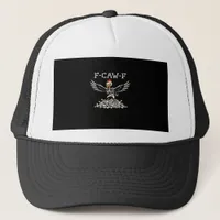 F Caw F Funny Chicken Halloween Cool Unique Style Trucker Hat