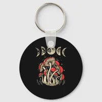 Cottagecore Mushrooms Academia Goblincore Aestheti Keychain