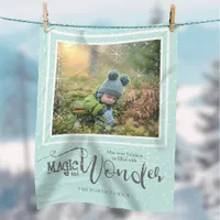 Magic and Wonder Christmas Photo Mint ID440 Fleece Blanket